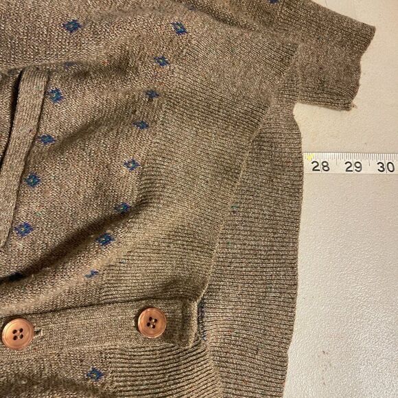 Vintage Robert Bruce Wool Blend Button Cardigan Sweater Grandpa Mr. Rogers XL - Picture 9 of 9